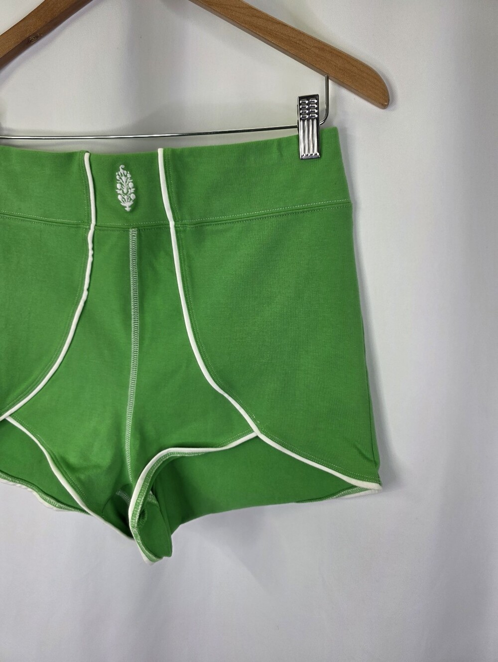 Free People Movement Court Sport Combo Kelly Mini Shorts Sheen Green Size Medium - Picture 4 of 16